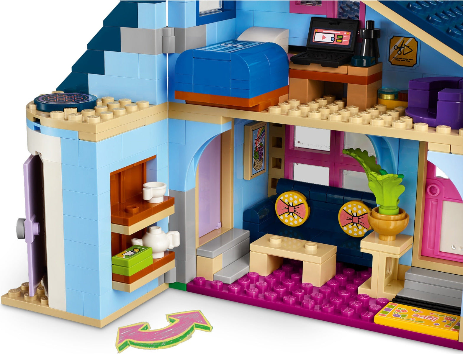 Buy Lego Friends Olly and Paisley's Family Houses Building Set 42620 with 1126pcs | Yallatoys.com