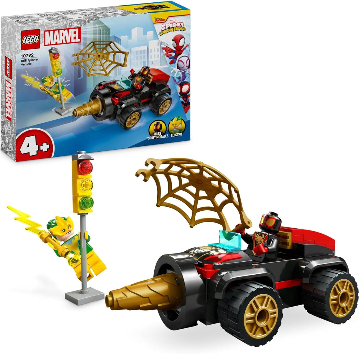 Buy Lego Marvel Spidey and his Amazing Friends Drill Spinner Vehicl 10792 with 84 pcs | Yallatoys.com