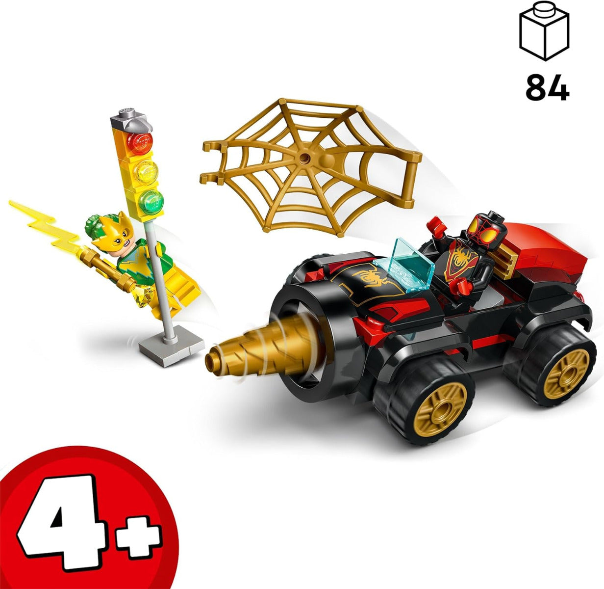 Buy Lego Marvel Spidey and his Amazing Friends Drill Spinner Vehicl 10792 with 84 pcs | Yallatoys.com