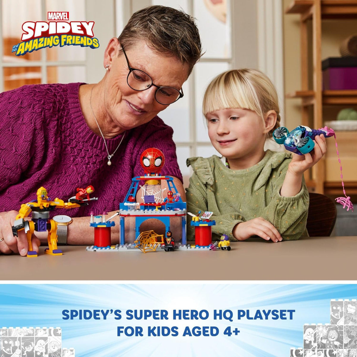 Buy Lego Marvel Team Spidey Web Spinner Headquarters 10794 with 193pcs | Yallatoys.com