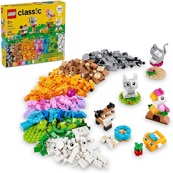Buy Lego Classic Creative Pets Buildable Animal Toy 11034 with 450pcs | Yallatoys.com