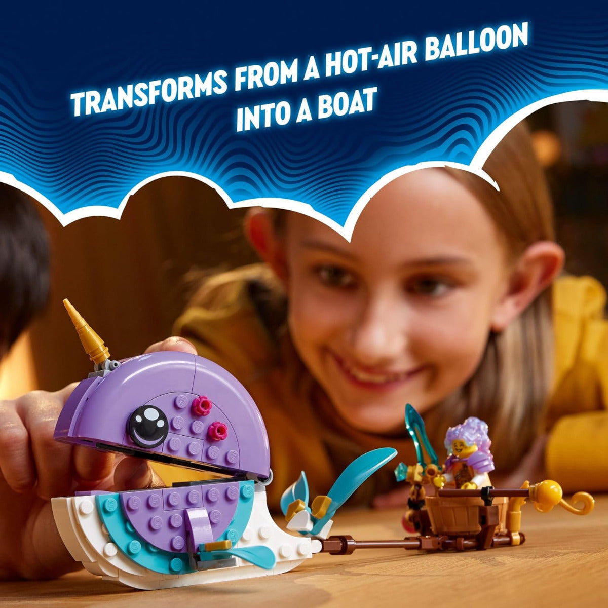Buy Lego Dreamzzz Izzies Narwhal Hot-Air Balloon 71472 with 156pcs | Yallatoys.com