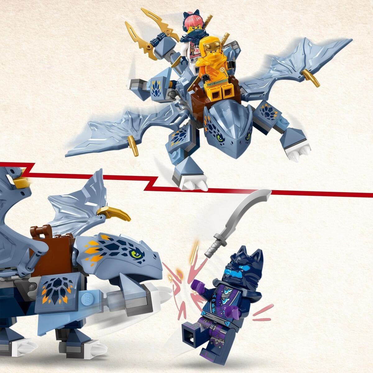 Buy Lego Ninjago Young Dragon Riyu Toy with Minifigures 71810 with 132pcs | Yallatoys.com