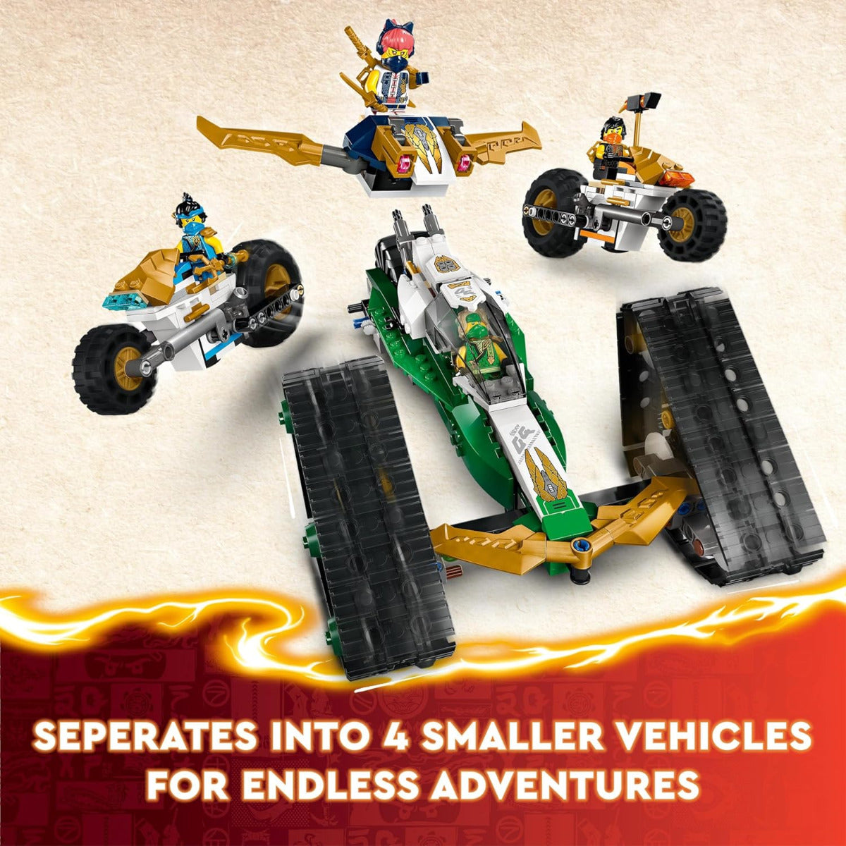 Buy Lego Ninjago Ninja Team Combo Vehicle 71820 With 576pcs | Yallatoys.com