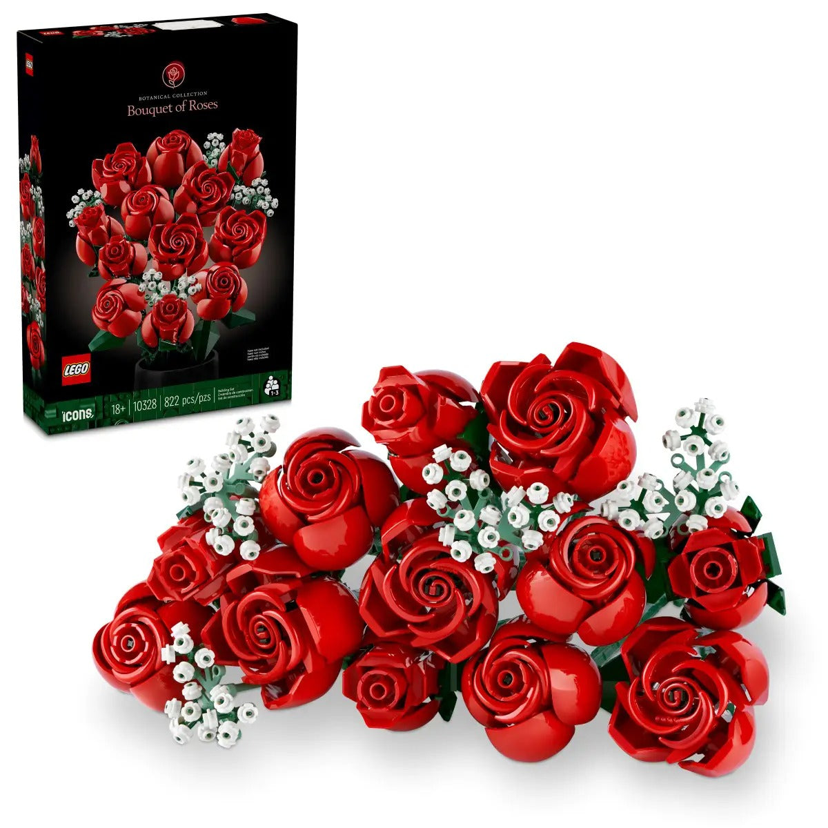 Buy Lego Bouquet of Roses 10328  With 822pcs | Yallatoys.com