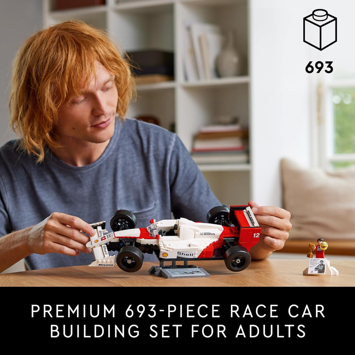 Buy Lego Icons McLaren MP4-4 with Ayrton Senna Minifigure 10330 with 693pcs | Yallatoys.com