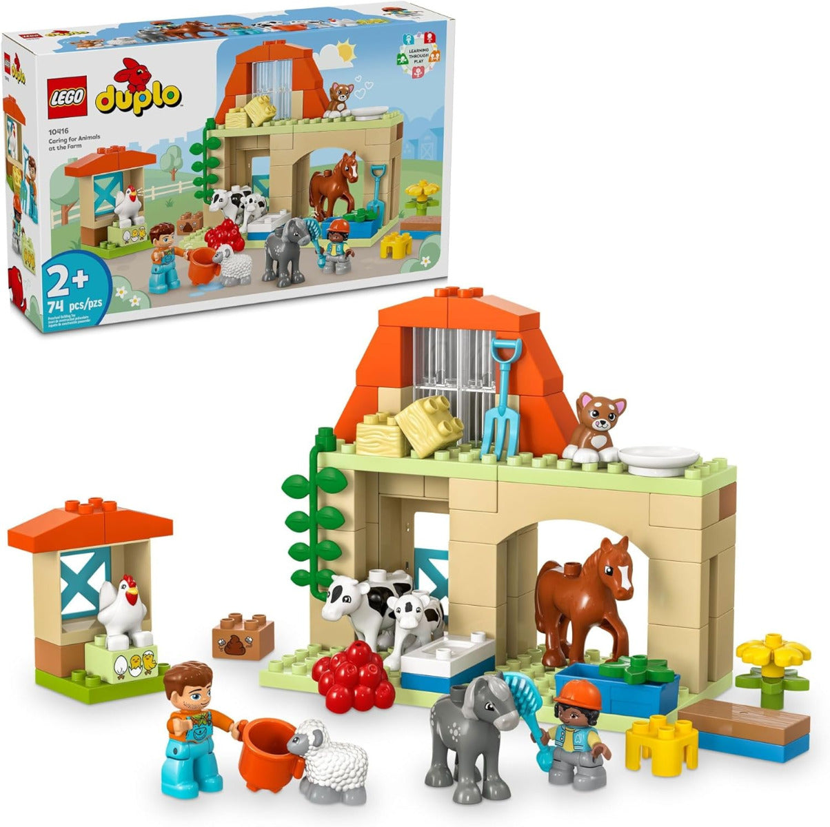 Buy Lego Duplo Town Caring for Animals at The Farm 10416 with 74pcs | Yallatoys.com
