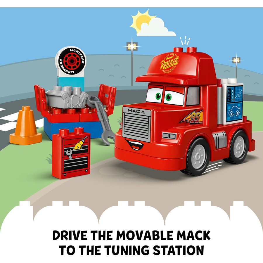 Buy Lego Duplo Disney Disney Mack at the Race 10417 with 14pcs | Yallatoys.com