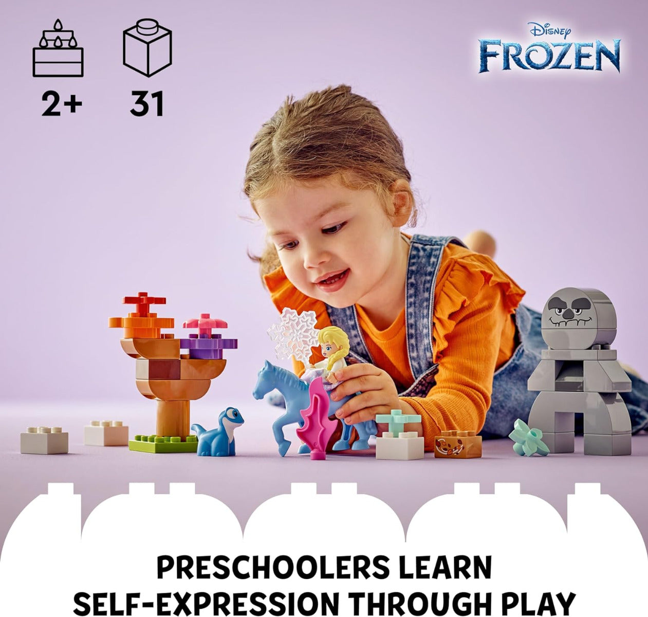 Buy Lego Duplo Disney Elsa and Bruni in the Enchanted Forest Set 10418 with 31 Pieces | Yallatoys.com