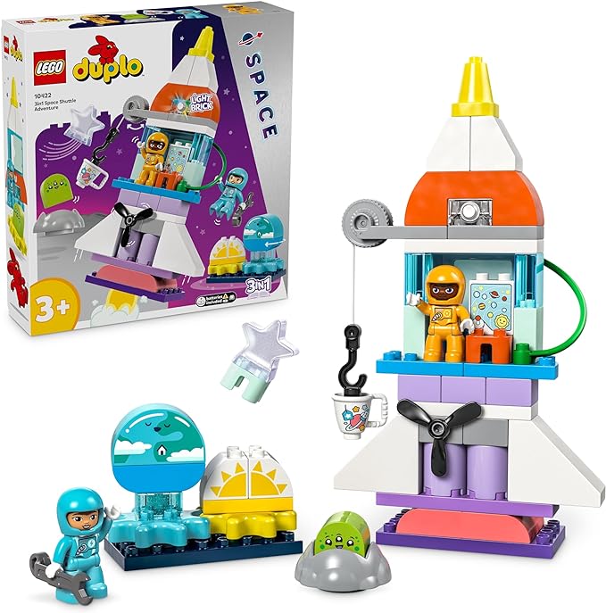 Buy Lego Duplo 3 in 1 Space Shuttle Adventure Building Set 10422 with 58pcs | Yallatoys.com