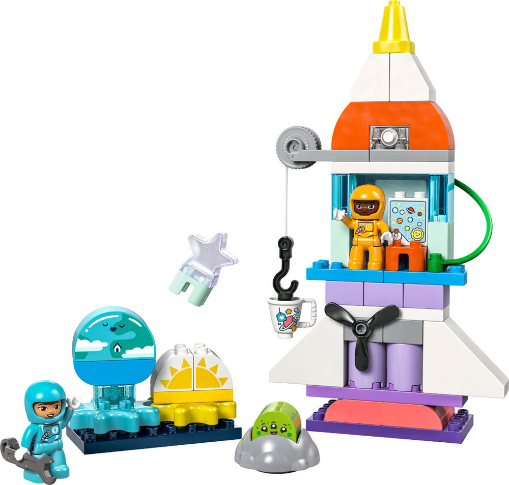 Buy Lego Duplo 3 in 1 Space Shuttle Adventure Building Set 10422 with 58pcs | Yallatoys.com