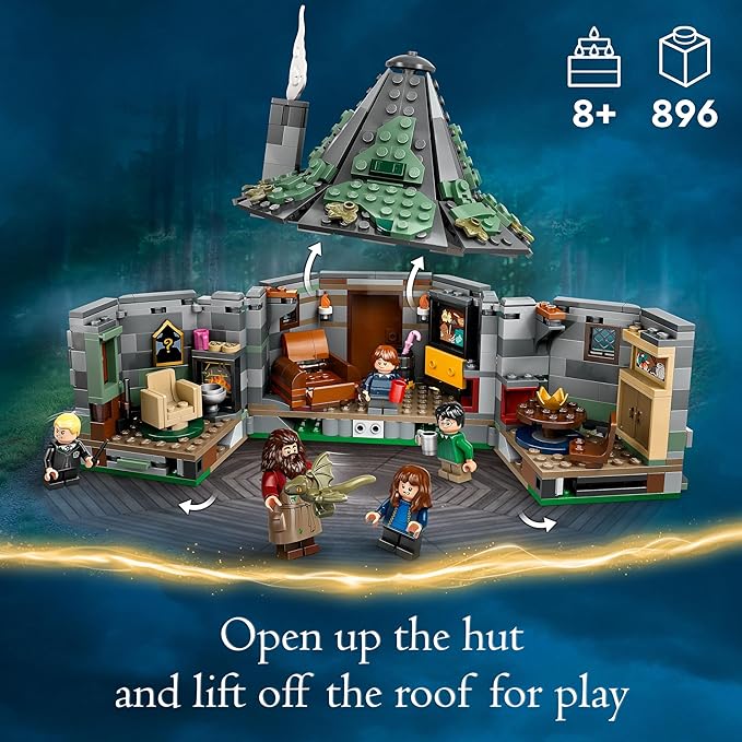 Buy Lego Harry Potter Hagrids Hut an Unexpected Visit Set 76428 with 896pcs | Yallatoys.com