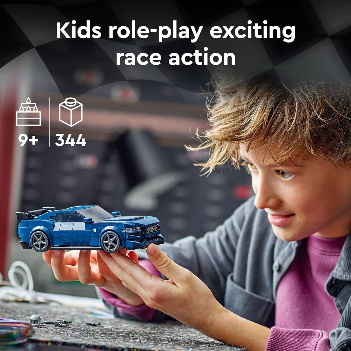 Buy Lego Speed Champions Ford Mustang Dark Horse Sports 76920 with 344pcs | Yallatoys.com