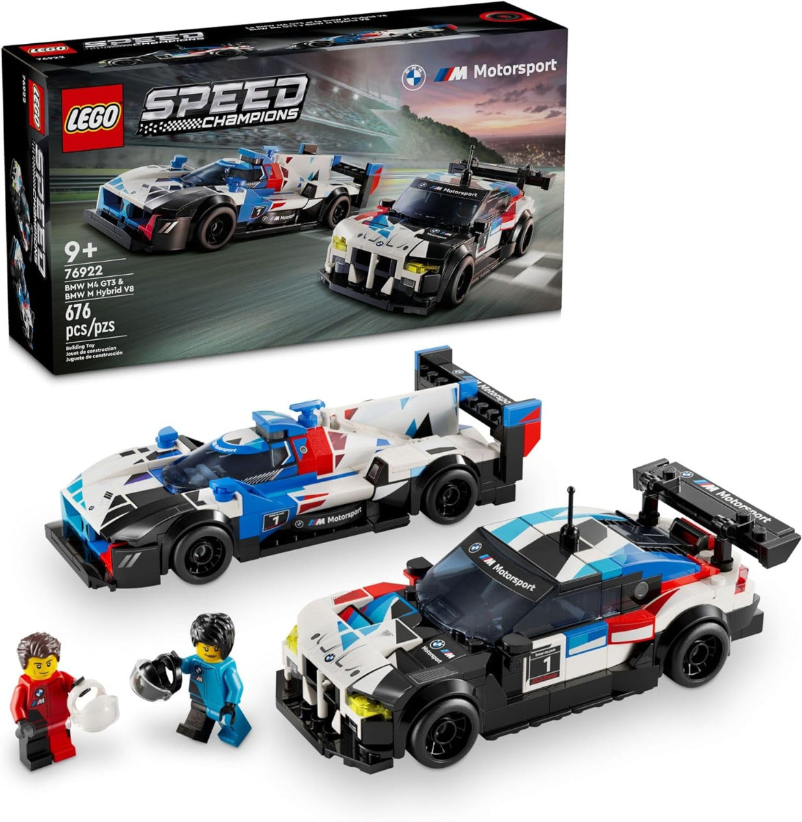 Buy Lego Speed Champions BMW M4 GT3 & BMW M Hybrid V8 Race Cars 76922 with 676pcs | Yallatoys.com