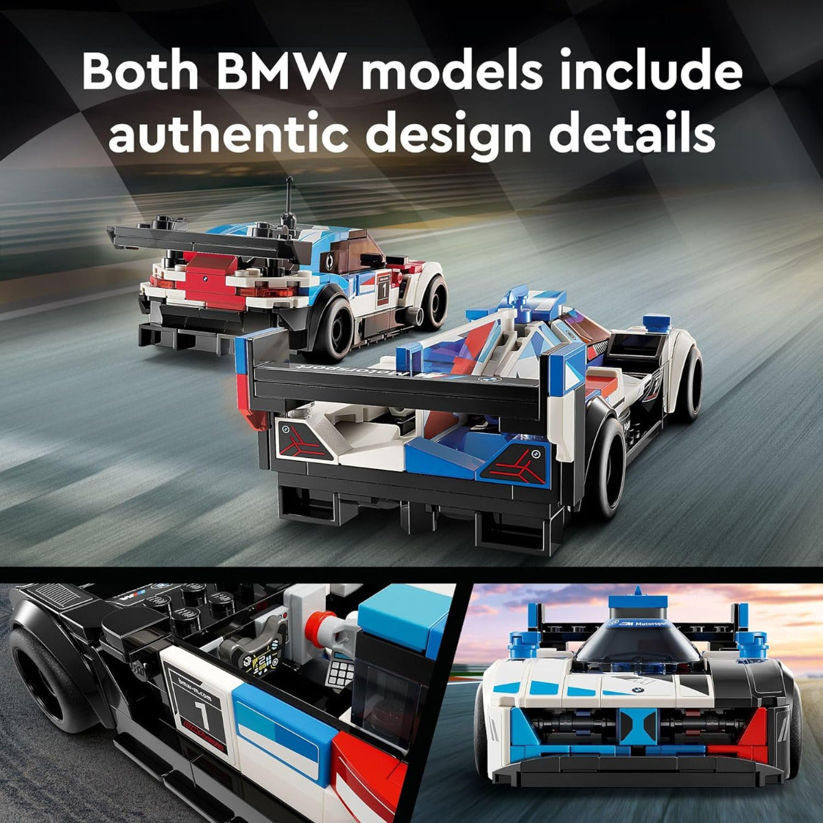 Buy Lego Speed Champions BMW M4 GT3 & BMW M Hybrid V8 Race Cars 76922 with 676pcs | Yallatoys.com