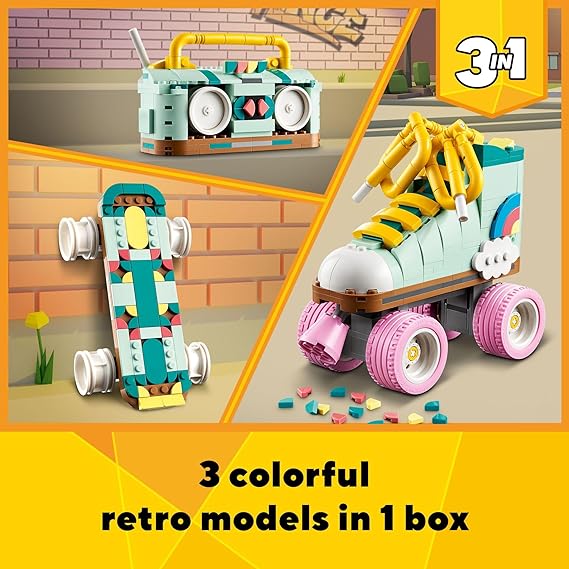 Buy Lego Creator 3 in 1 Retro Roller Skate Building Kit 31148 with342pcs | Yallatoys.com