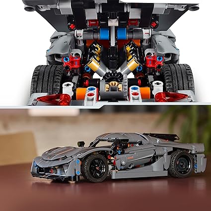 Buy Lego Technic Koenigsegg Jesko Absolut Grey Hypercar 42173 With 801pcs | Yallatoys.com