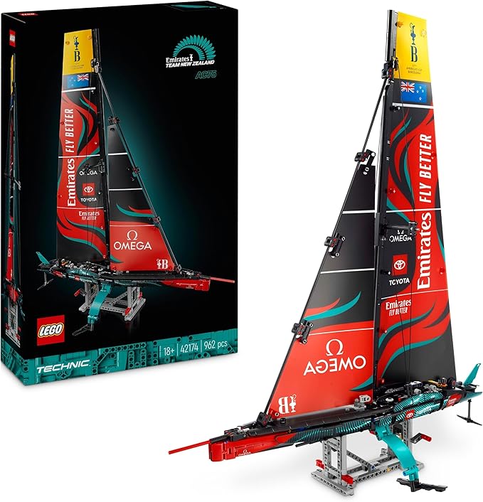 Buy Lego Technic Emirates Team New Zealand Ac75 Yacht Set 42174 With 962pcs | Yallatoys.com