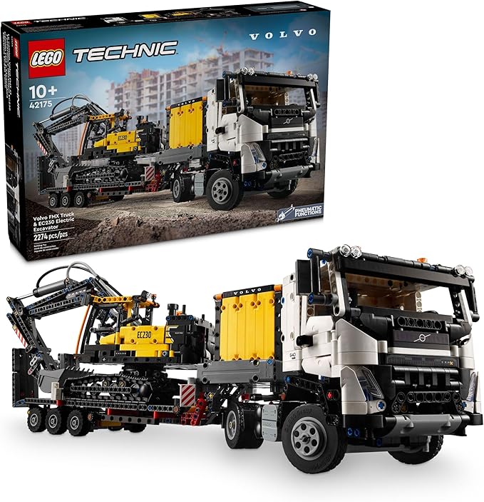 Buy Lego Technic Volvo Fmx Truck & Ec230 Electric Excavator 42175 With 2274pcs | Yallatoys.com