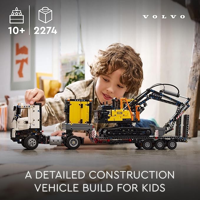 Buy Lego Technic Volvo Fmx Truck & Ec230 Electric Excavator 42175 With 2274pcs | Yallatoys.com