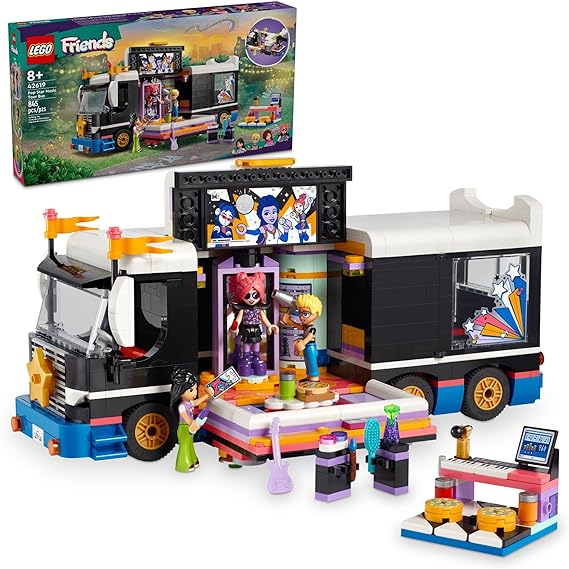 Buy Lego  Friends Pop Star Music Tour Bus 42619 with 845pcs | Yallatoys.com