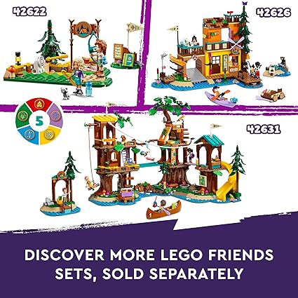 Buy Lego Friends Adventure Camp Cozy Cabins 42624 With 437pcs | Yallatoys.com