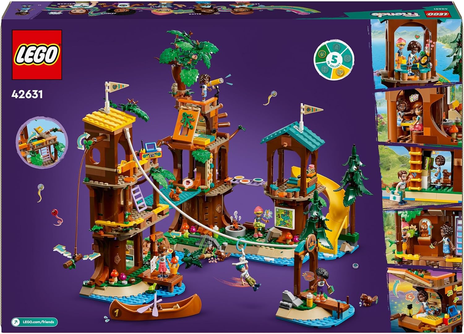 Buy Lego Friends Adventure Camp Tree House 42631 With 1128pcs | Yallatoys.com