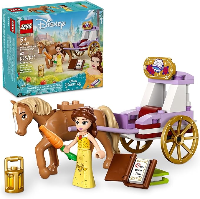 Buy Lego Disney Princess Belles Storytime Horse Carriage Building Toy 43233 with 62pcs | Yallatoys.com