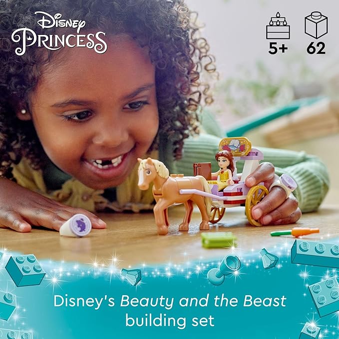 Buy Lego Disney Princess Belles Storytime Horse Carriage Building Toy 43233 with 62pcs | Yallatoys.com