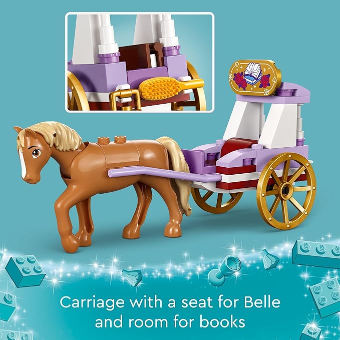 Buy Lego Disney Princess Belles Storytime Horse Carriage Building Toy 43233 with 62pcs | Yallatoys.com