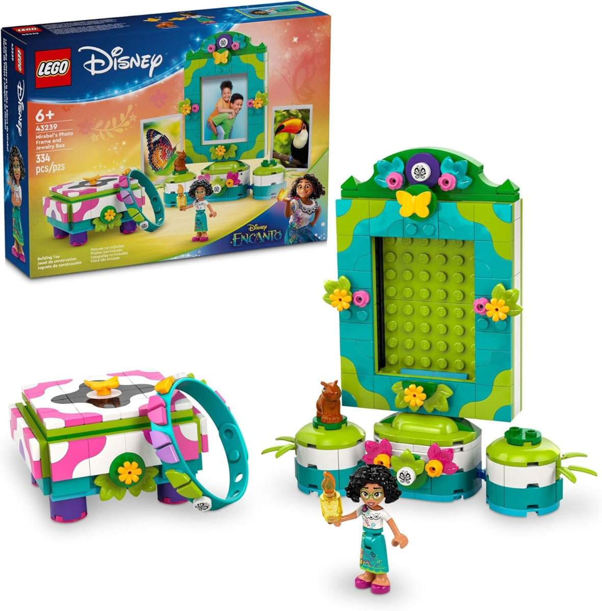Buy Lego Disney Encanto Mirabels Photo Frame and Jewelry Box 43239 with 334pcs | Yallatoys.com