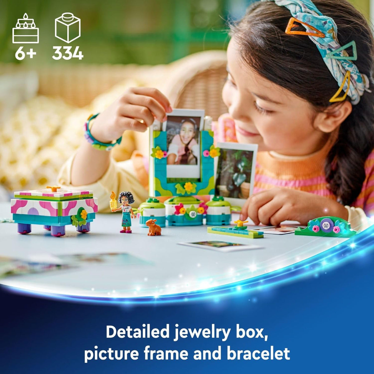 Buy Lego Disney Encanto Mirabels Photo Frame and Jewelry Box 43239 with 334pcs | Yallatoys.com