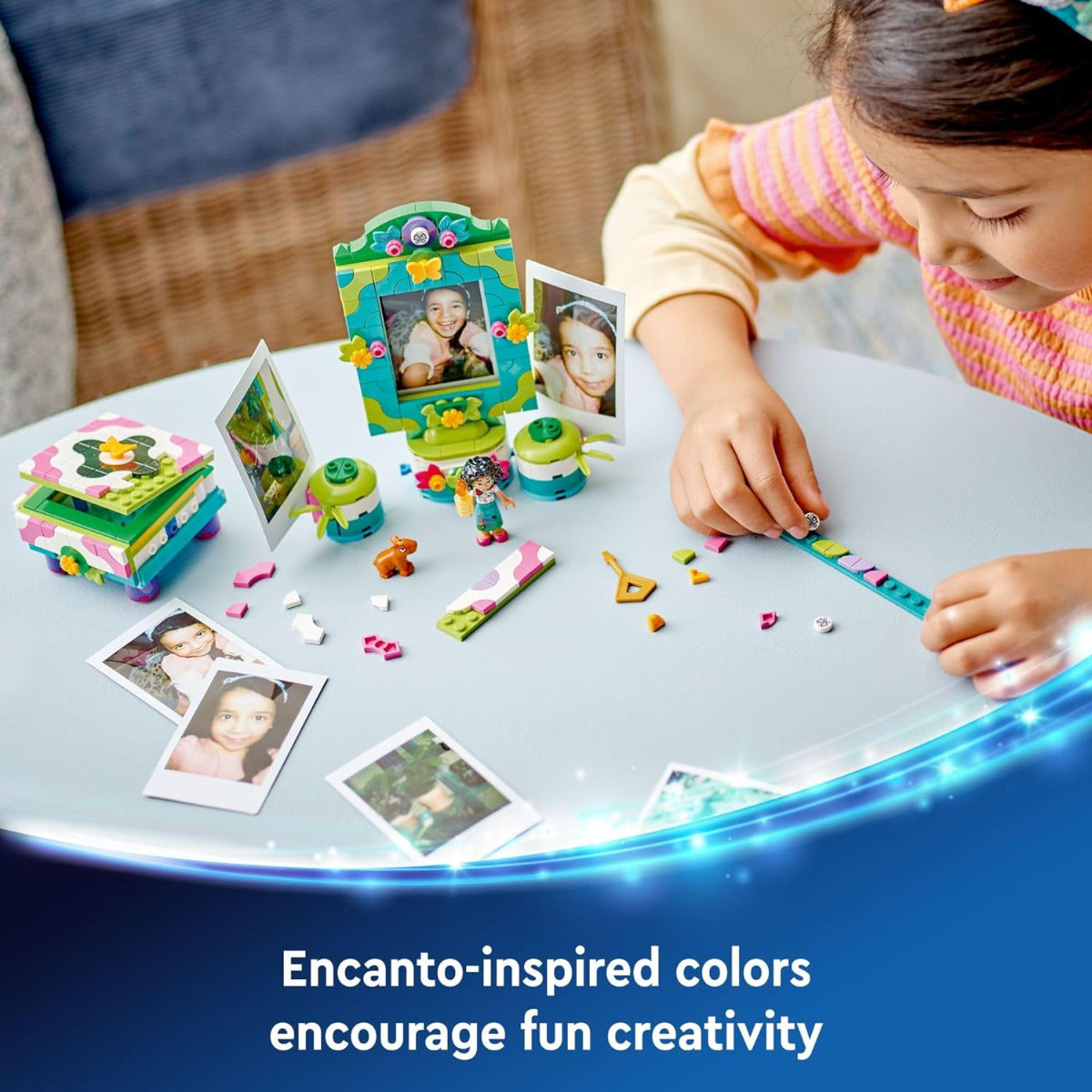 Buy Lego Disney Encanto Mirabels Photo Frame and Jewelry Box 43239 with 334pcs | Yallatoys.com