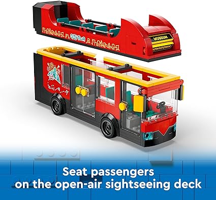Buy Lego City Red Double Decker Sightseeing Bus 60407 With 384pcs | Yallatoys.com