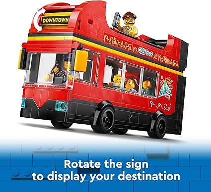 Buy Lego City Red Double Decker Sightseeing Bus 60407 With 384pcs | Yallatoys.com