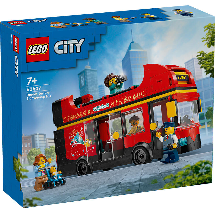 Buy Lego City Red Double Decker Sightseeing Bus 60407 With 384pcs | Yallatoys.com