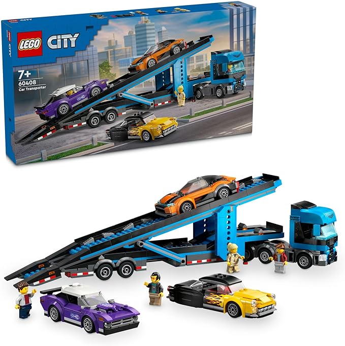 Buy Lego City Car Transporter Truck with Sports Cars 60408 With 998pcs | Yallatoys.com