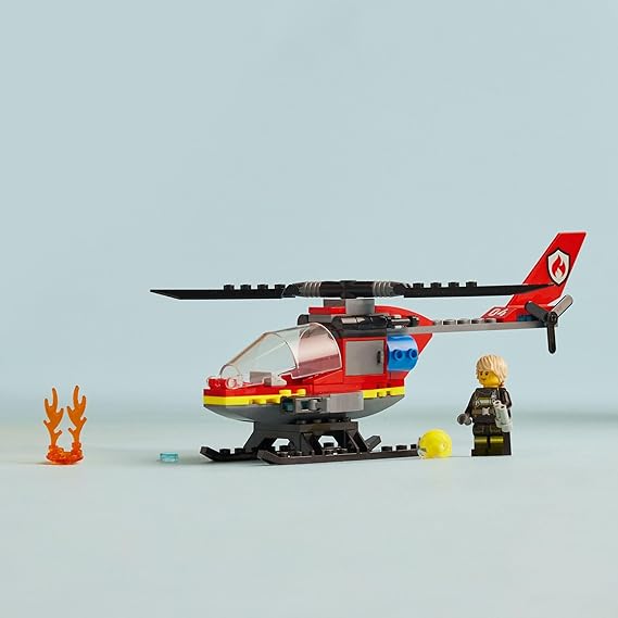Buy Lego City Fire Rescue Helicopter Building Set 60411 with 85pcs | Yallatoys.com