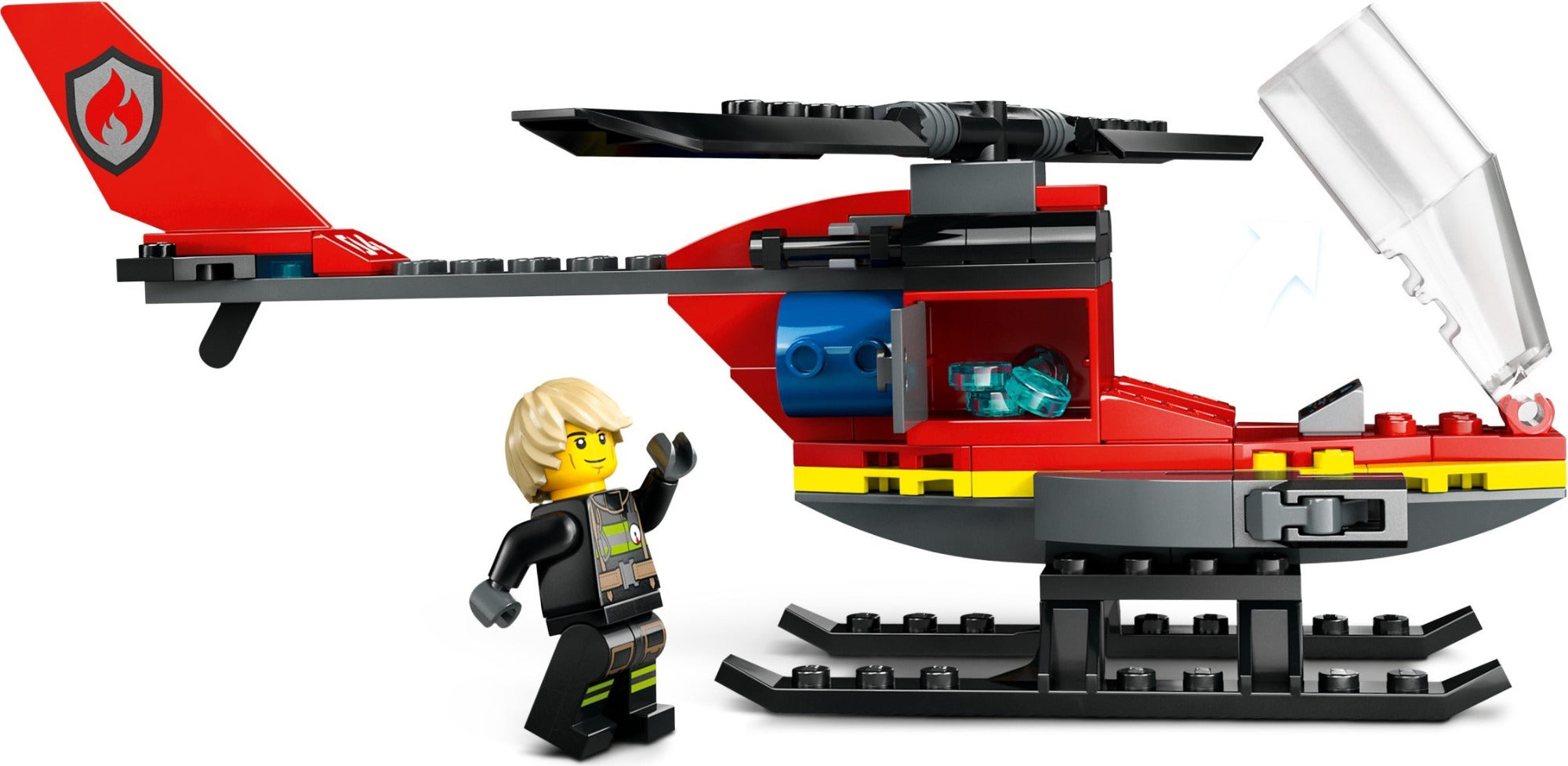 Buy Lego City Fire Rescue Helicopter Building Set 60411 with 85pcs | Yallatoys.com