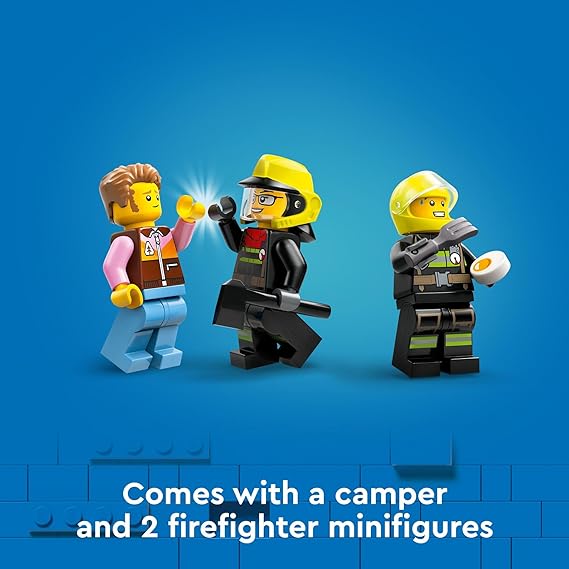 Buy Lego City 4x4 Fire Truck with Rescue Boat Building Set 60412 with 301pcs | Yallatoys.com