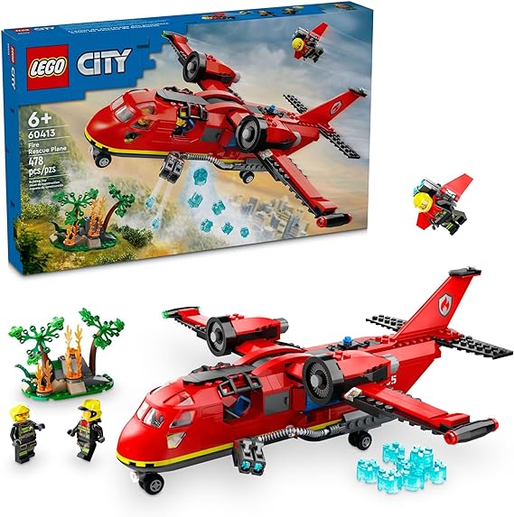 Buy Lego City Fire Rescue Plane Building Set 60413 with 478pcs | Yallatoys.com