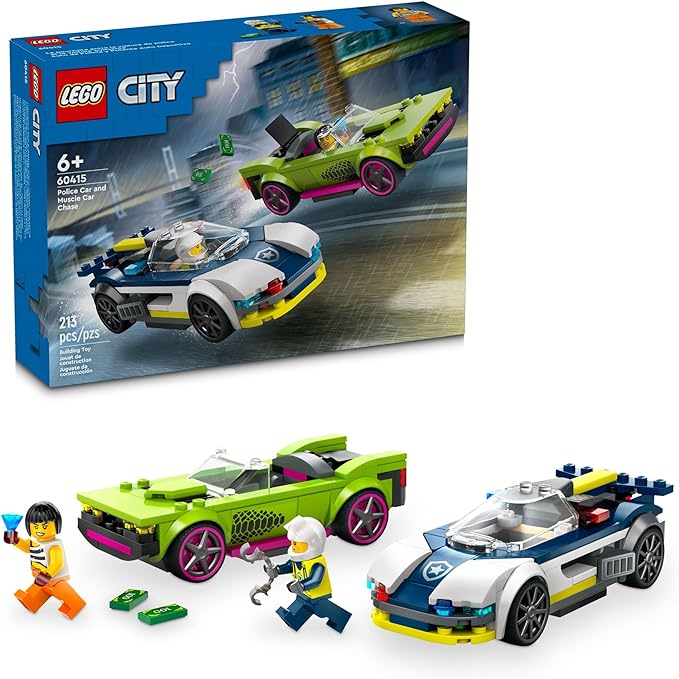 Buy Lego City Police Car and Muscle Car Chase Set 60415 with 213pcs | Yallatoys.com
