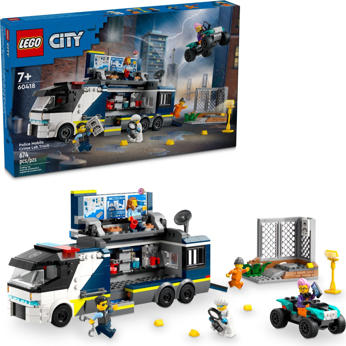 Buy Lego City Police Mobile Crime Lab Truck Toy 60418 with 674pcs | Yallatoys.com