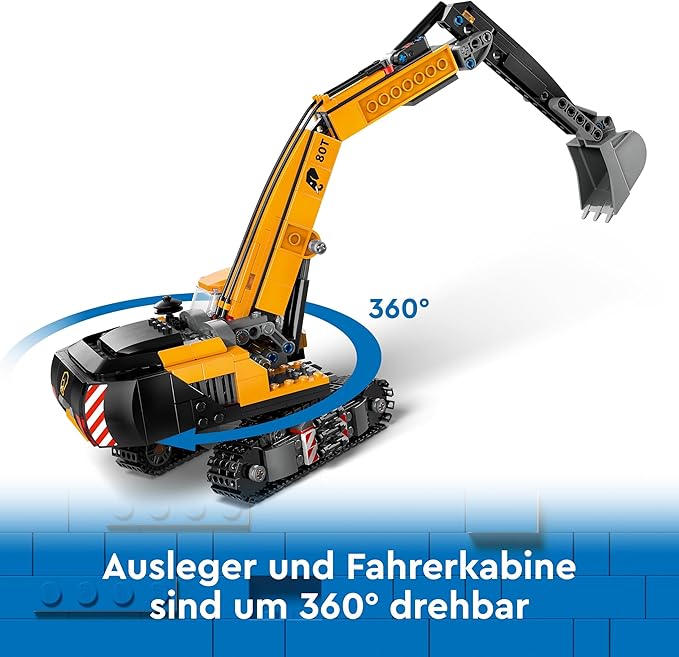Buy Lego City Yellow Construction Excavator 60420 With 633pcs | Yallatoys.com
