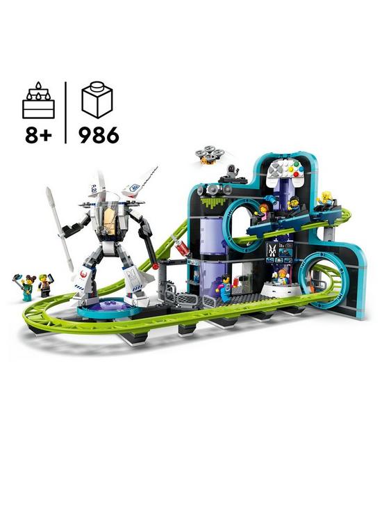 Buy Lego City Robot World Roller Coaster Park 60421 With 968pcs | Yallatoys.com