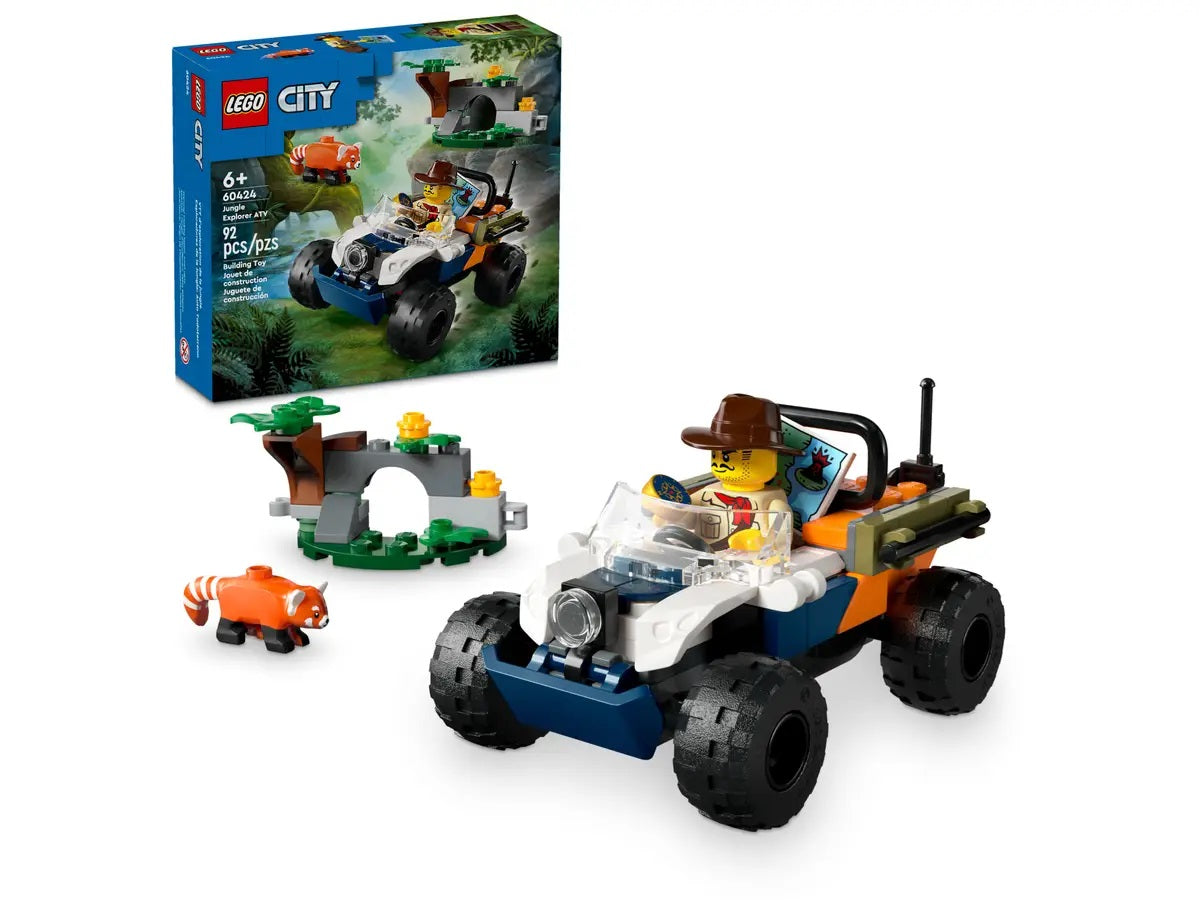 Buy Lego City Jungle Explorer ATV Red Panda Mission 60424 With 92pcs | Yallatoys.com