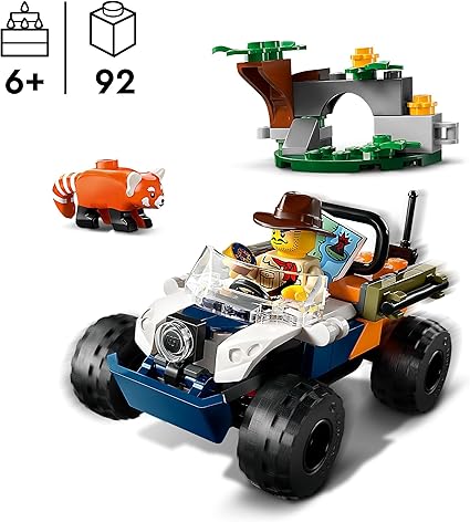 Buy Lego City Jungle Explorer ATV Red Panda Mission 60424 With 92pcs | Yallatoys.com