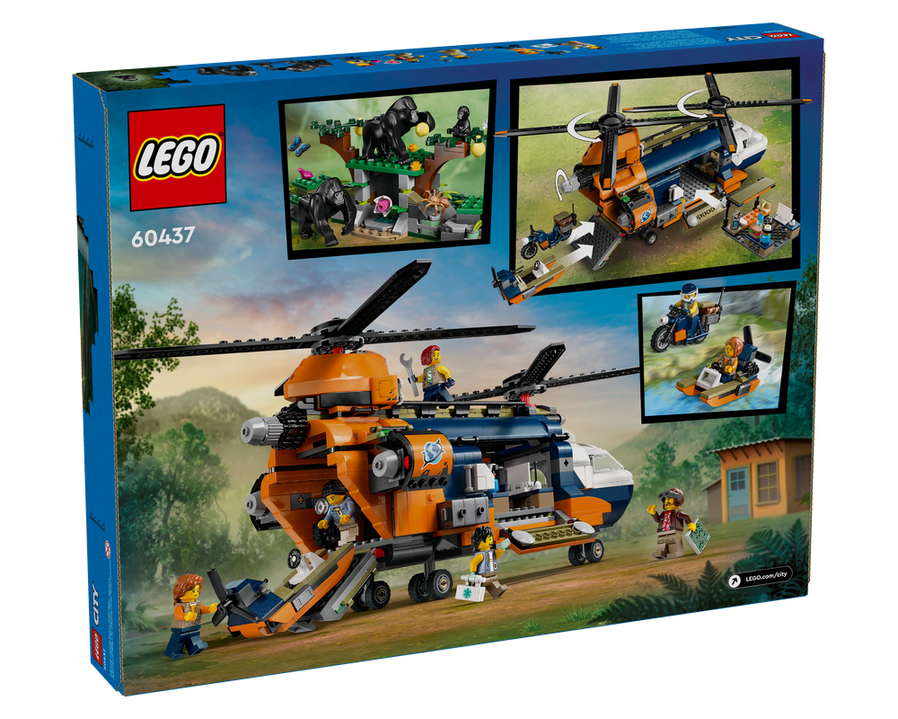 Buy Lego City Jungle Explorer Helicopter at Base Camp 60437 With 881pcs | Yallatoys.com