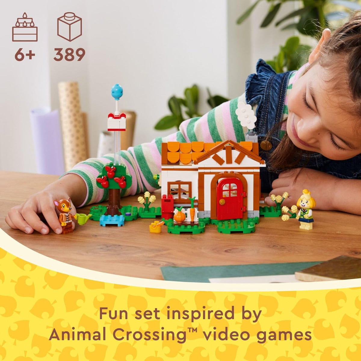 Buy Lego Animal Crossing Isabelles House Visit 77049 with 389pcs | Yallatoys.com