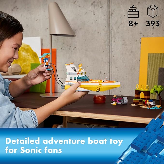 Buy Lego Sonic The Hedgehog Tails Adventure Boat 76997 With 393pcs | Yallatoys.com